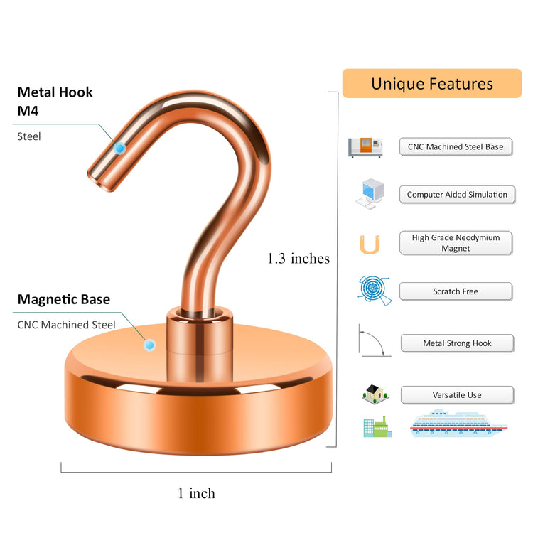 Magnetic Hooks (10 Count)