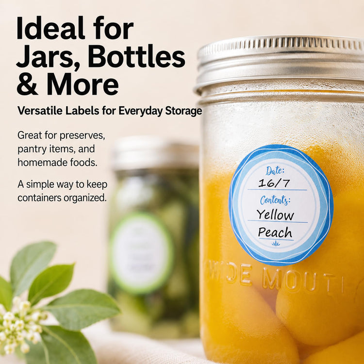 2" Mason Jar Canning Labels (90 Count)