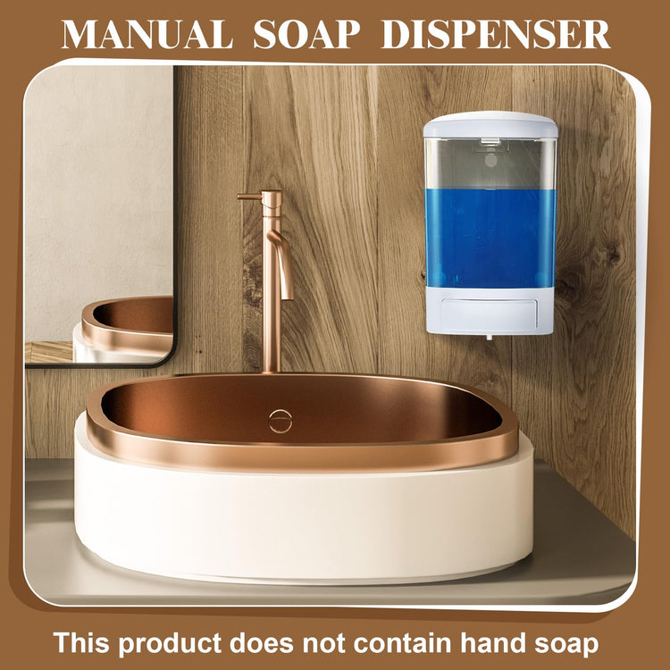 4 Pcs Wall Mounted Soap Dispenser (4 Count)