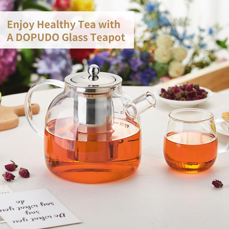68OZ Glass Teapot Tea Pot With Infuser