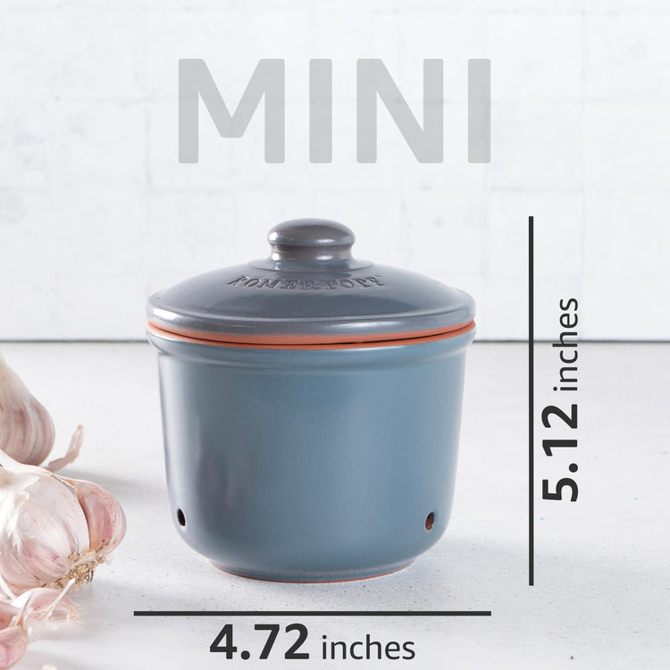 Romertopf Freshness Storage Potato Onion Garlic Clay Pot Set of 3 with Lids (3 Count)