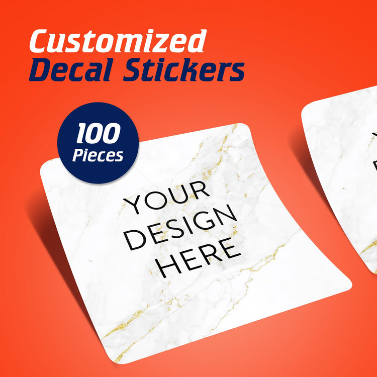 Custom Vinyl Stickers Your Image (100 Count)
