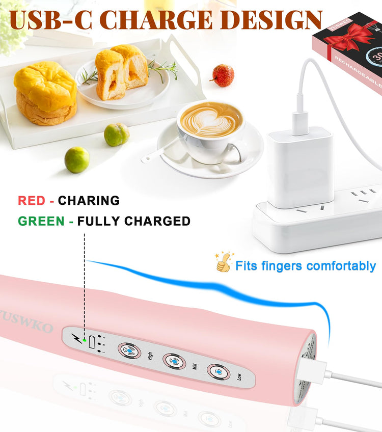 Handheld Milk Frother Wand for Coffee