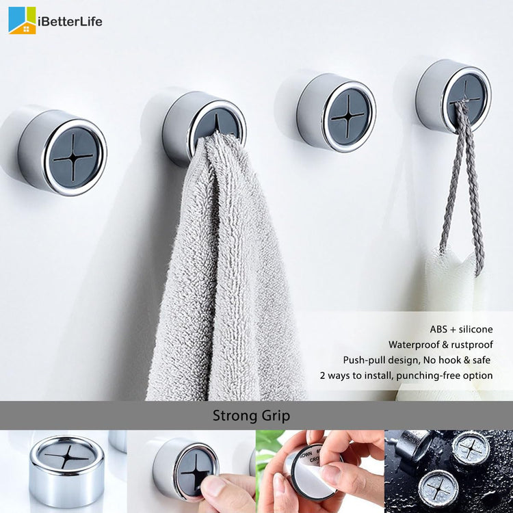 iBetterLife Adhesive Kitchen Towel Hooks (4 Count)