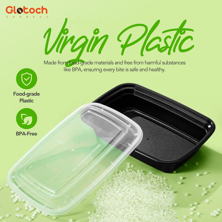 Glotoch Meal Prep Containers with Lids (10 Count)