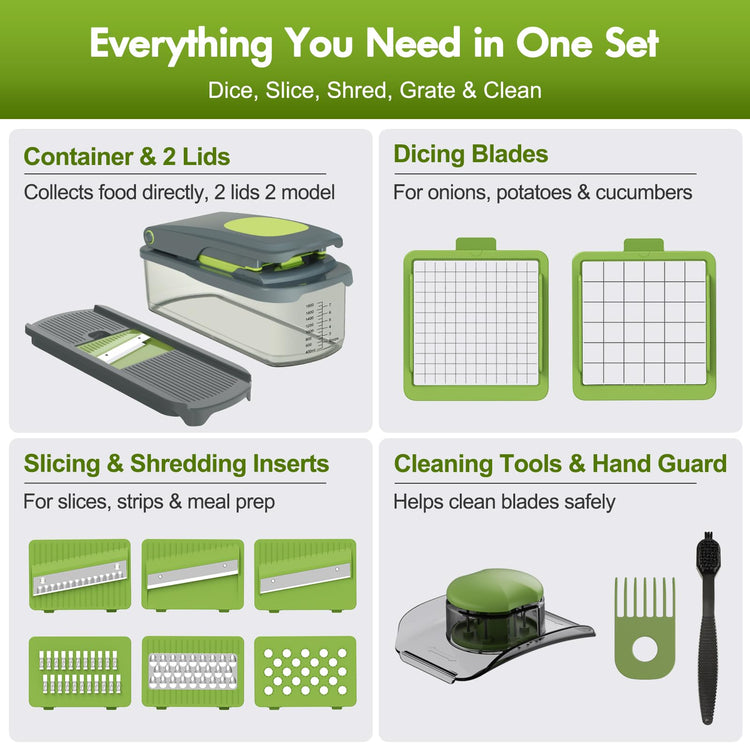 Vegetable Chopper with Container (8 Count)