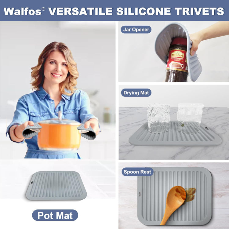 Silicone Trivets for Hot Pots and Pans (4 Count)