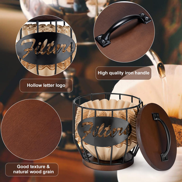 Coffee Filter Holder with Lid