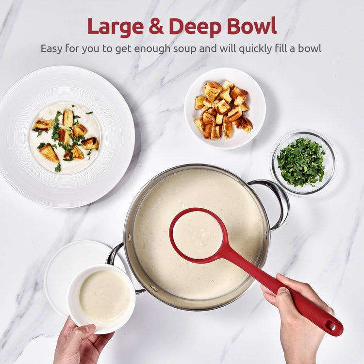 13 inch Silicone Soup Ladle