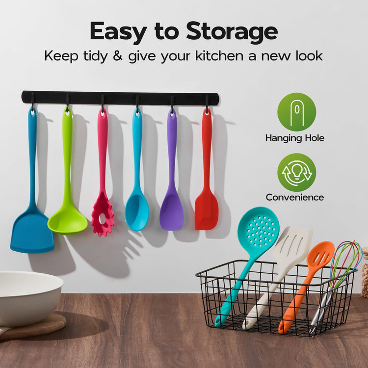 Silicone Kitchen Utensils (10 Count)