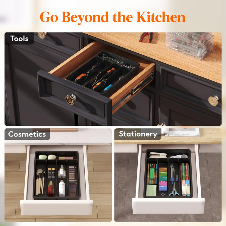 Silverware Drawer Organizer Tray
