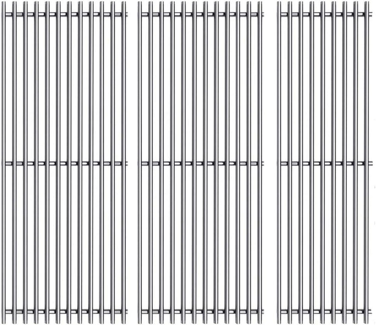 S47E (3-Pack) 18" Stainless Steel Cooking Grid Grates for Charbroil Performance 4 Burner 463376018P2, 463376117, 463377117, 463673617, 463377017, 463347017 and 5 Burner 463347519