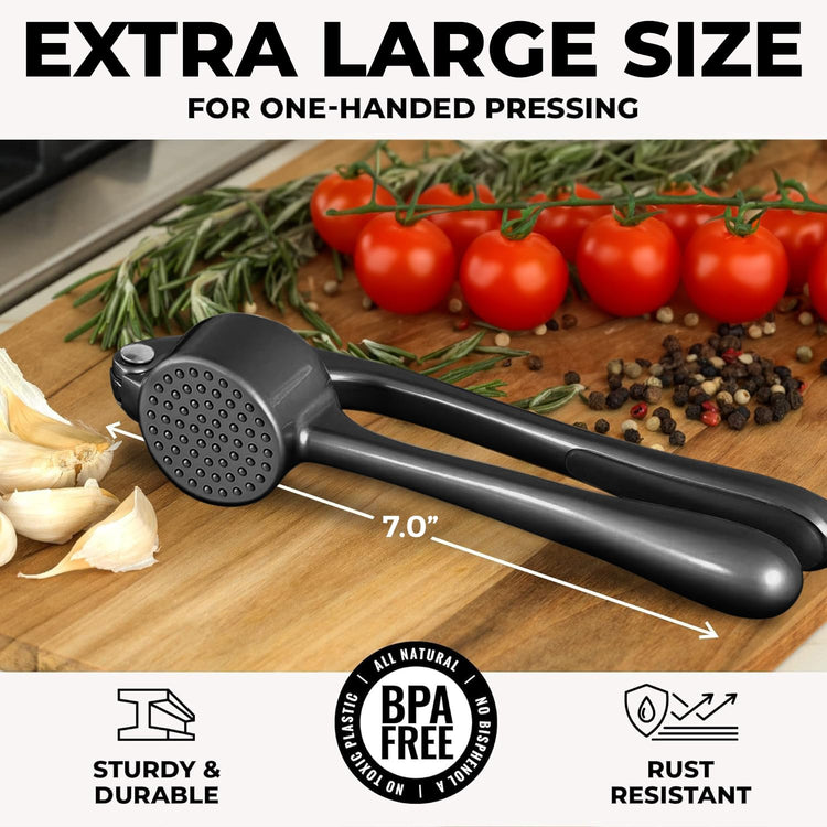 Large Premium Garlic Press Set