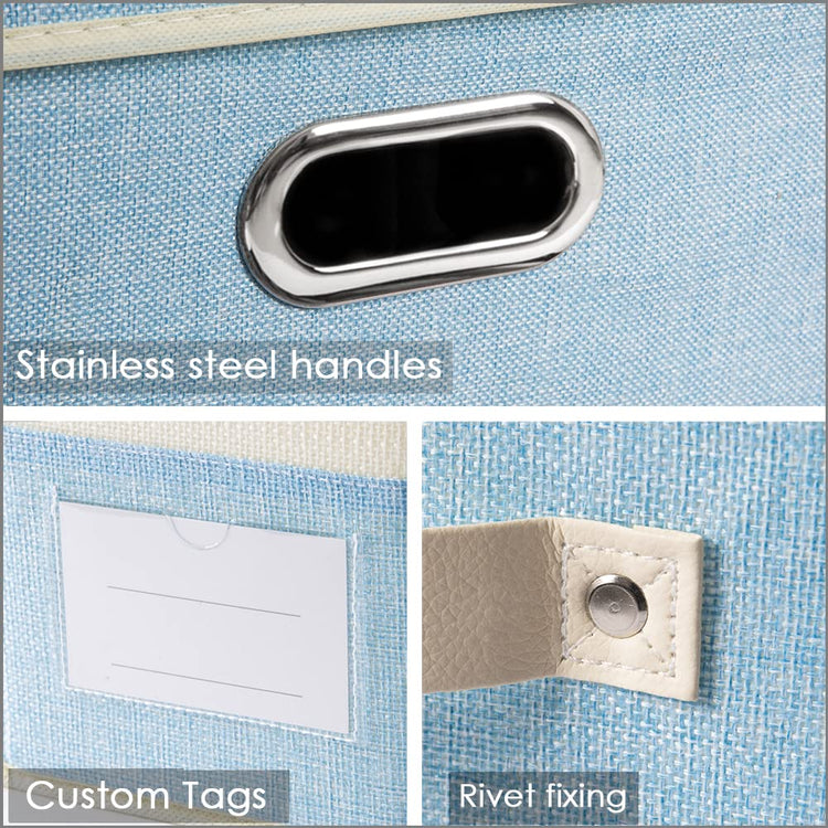 Large Fodable Storage Baskets for Closet [3 (3 Count)