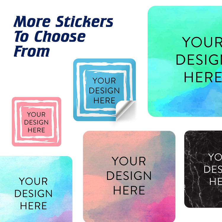 100 Custom Vinyl Stickers (100 Count)