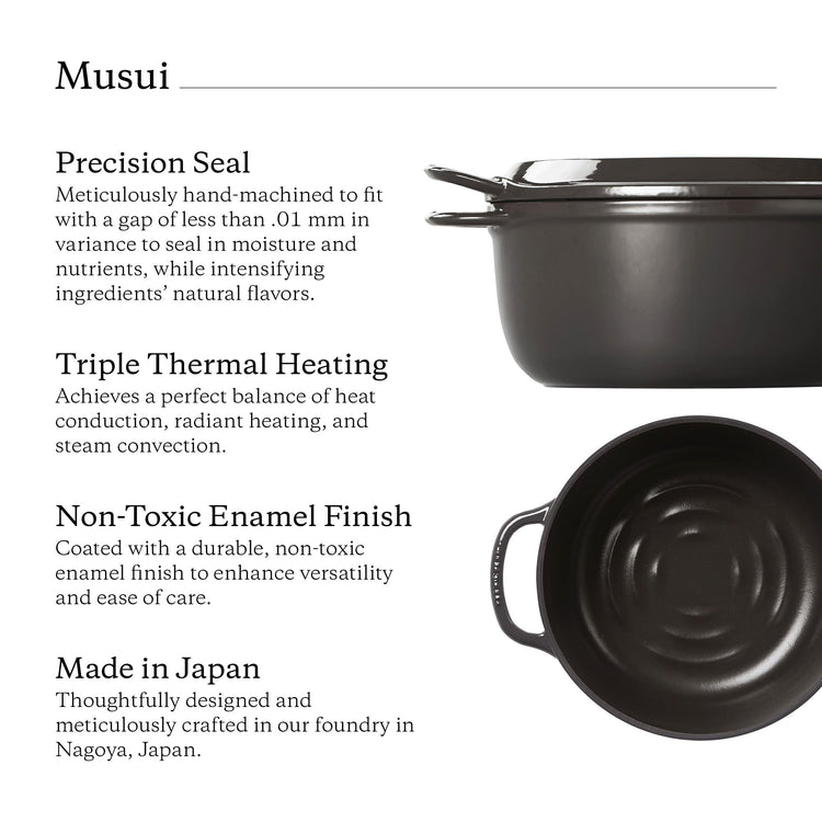 Musui Kamado Cast Iron Induction Cooker