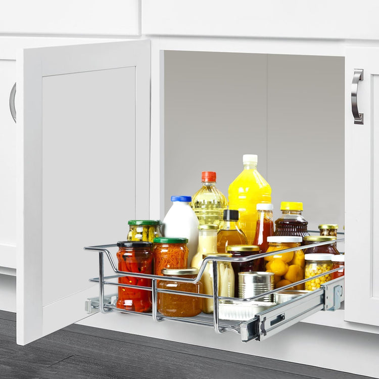 Pull Out Cabinet Organizer 11" W X 17" D
