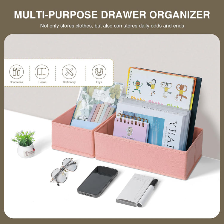 Fabric Drawer Organizer Bins