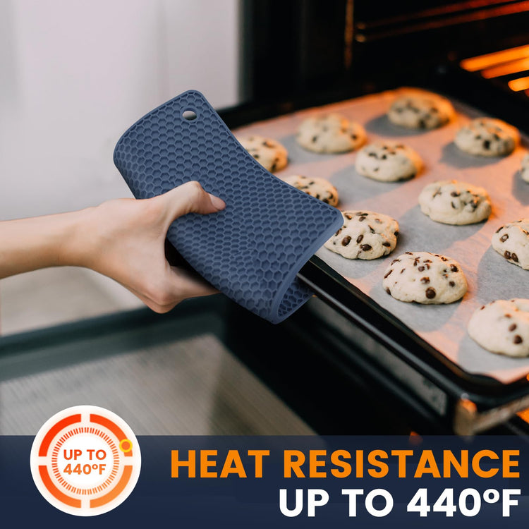 Silicone Trivet Mats 4 Heat Resistant Pot Holders Multipurpose Non (4 Count)
