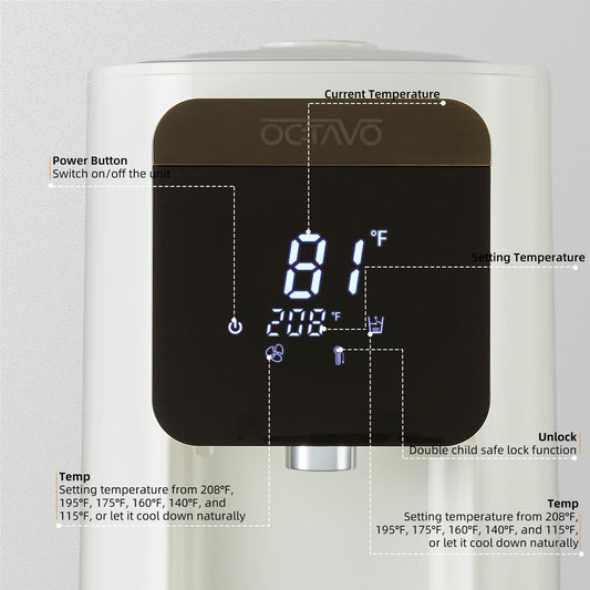 OCTAVO Water Boiler & Warmer 5 Liter