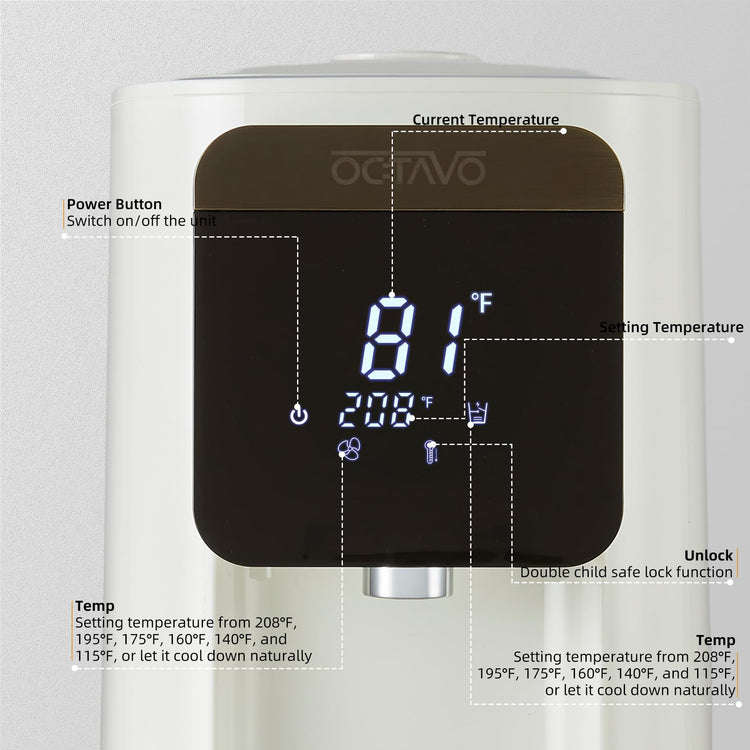 OCTAVO Water Boiler & Warmer 5 Liter