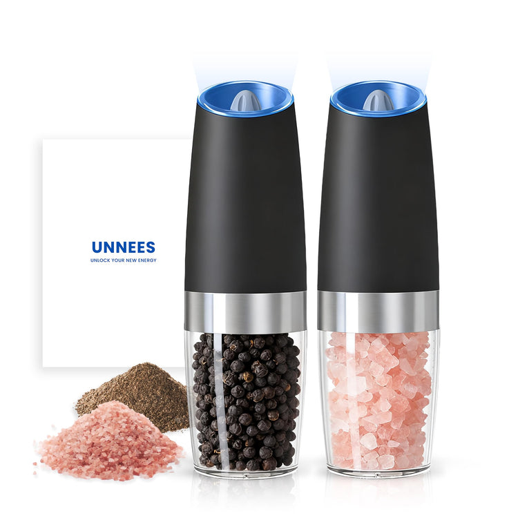 Battery Operated Gravity Salt And Pepper Grinder Set (2 Count)