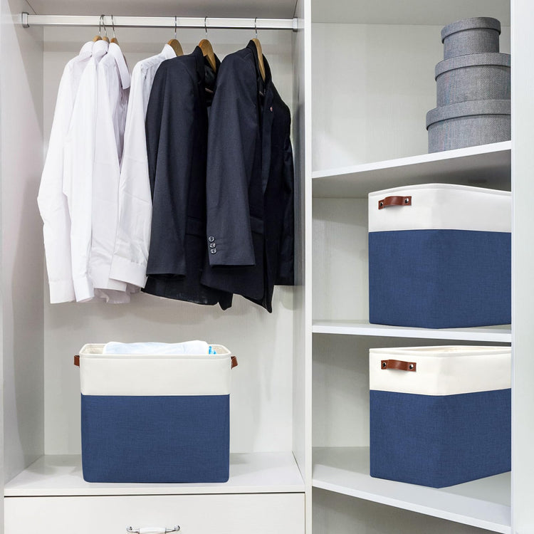 Large Fabric Storage Baskets (3 Count)