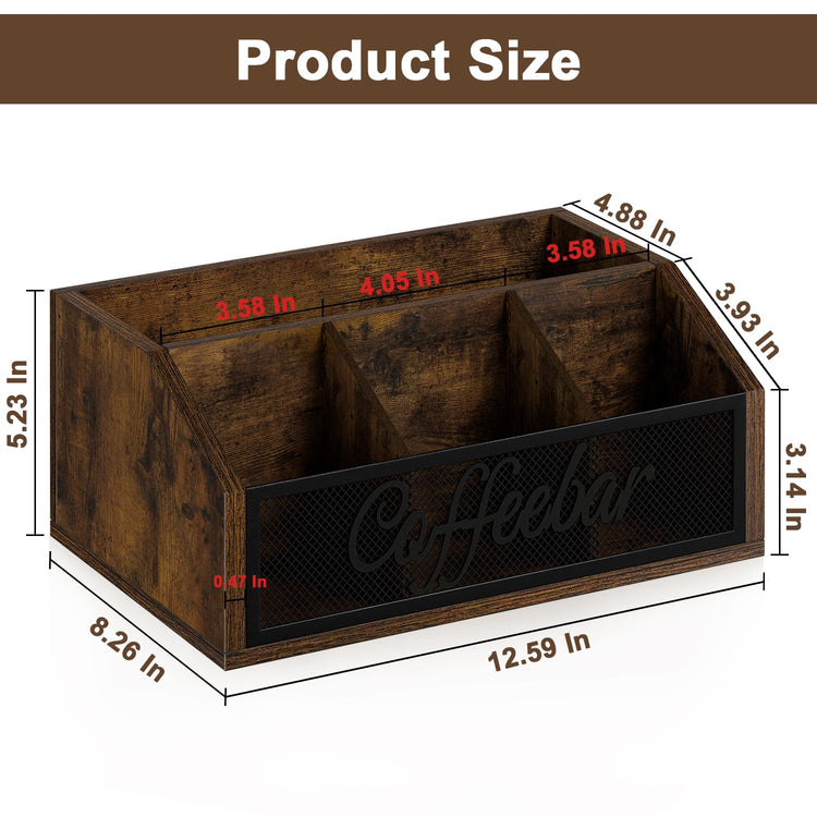 Coffee Station Organizer for Countertop
