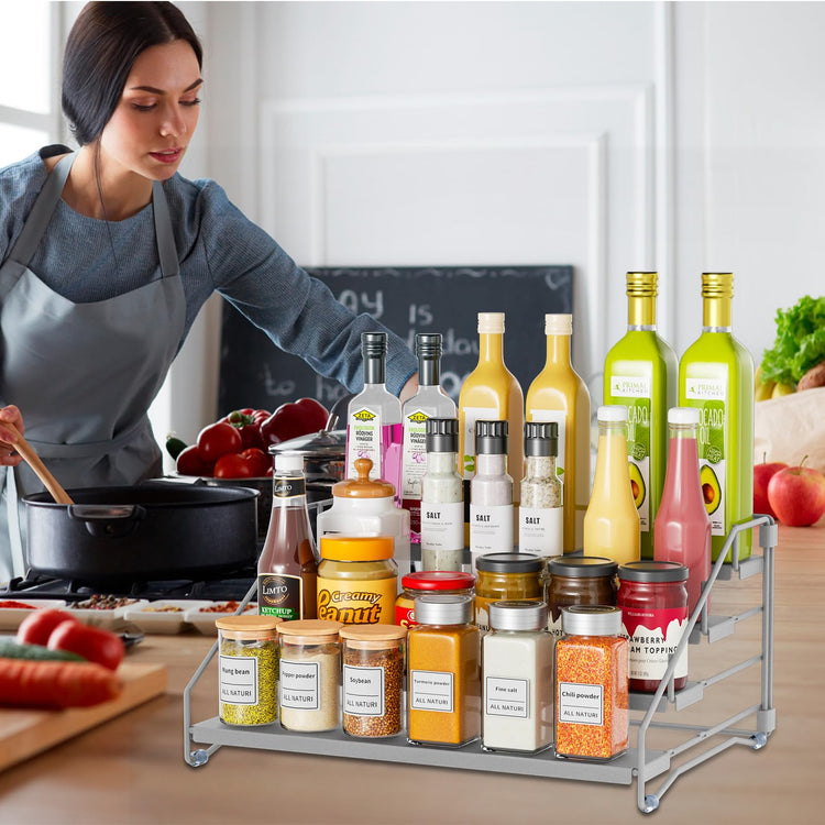 Spice Rack Organizer for Cabinet