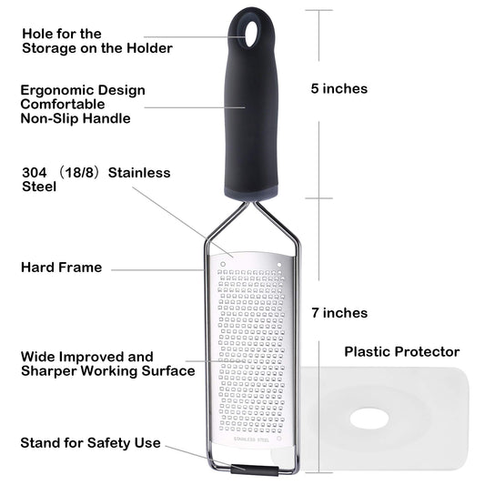 Wide Lemon Zester & Cheese Grater