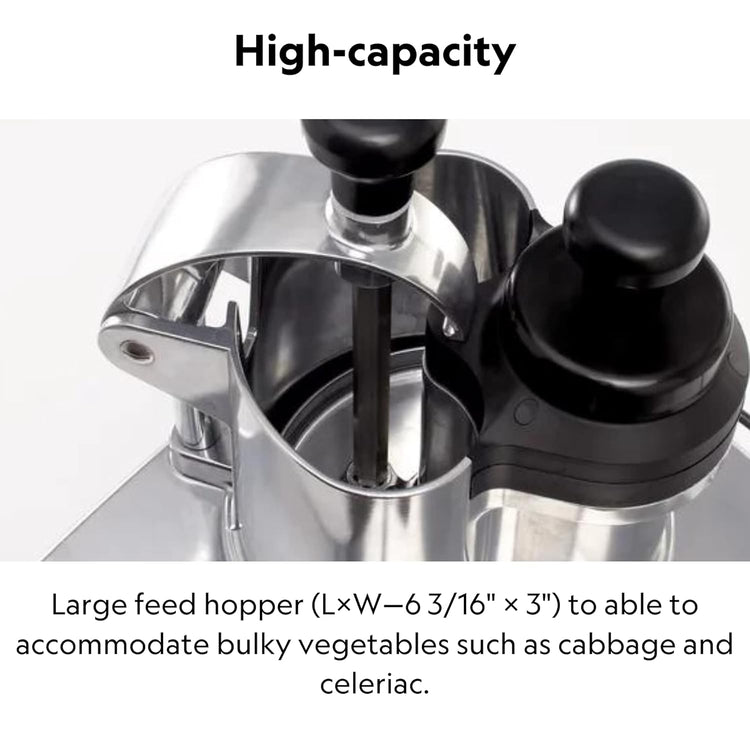 Robot Coupe CL50GOURMET NODISC Single-Speed Cutter Mixer Continuous Feed Commercial Food Processor with Side Discharge, 120v (Discs NOT Included)