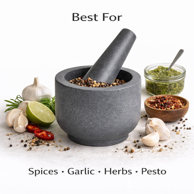 Marble Stone Mortar and Pestle