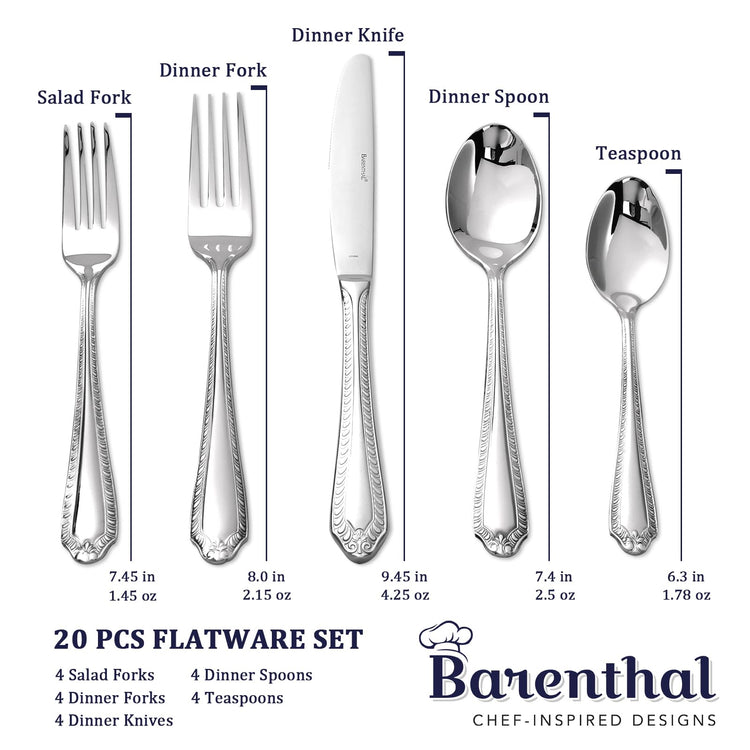 18 10 Silverware Set for 4 (79.99 Count)