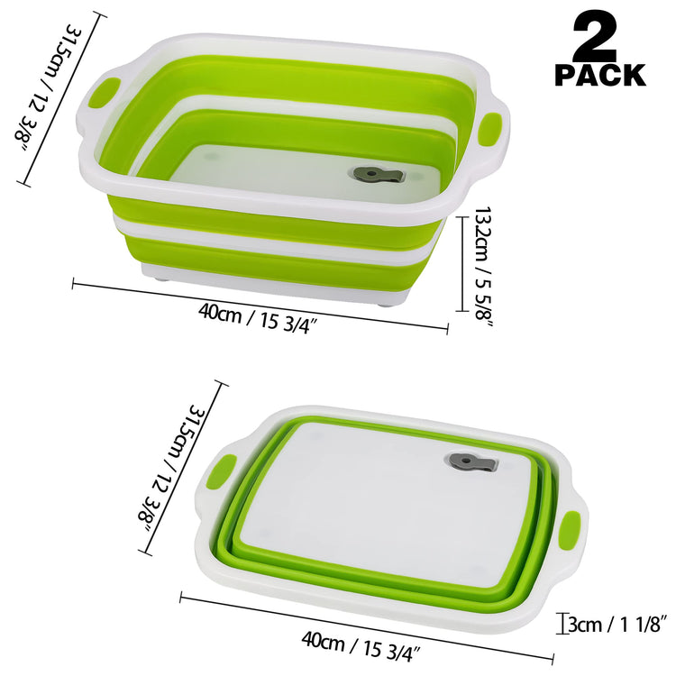 2 Pack Collapsible Cutting Board (2 Count)