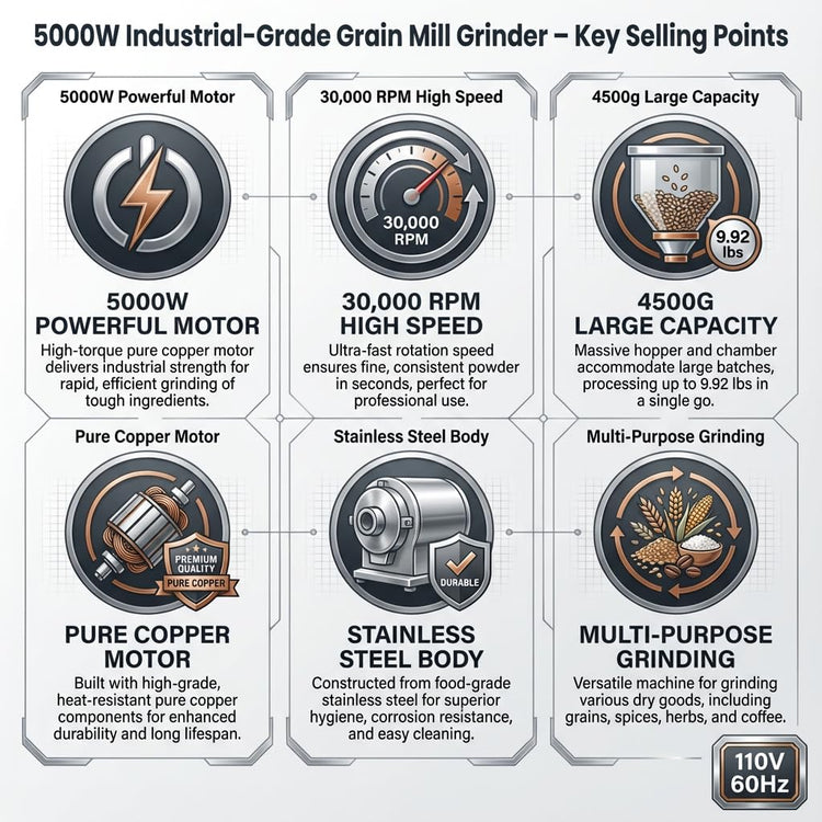 Electric Grain Mill Grinder