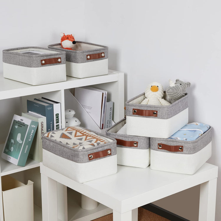 Storage Baskets Bins for Organizing (6 Count)
