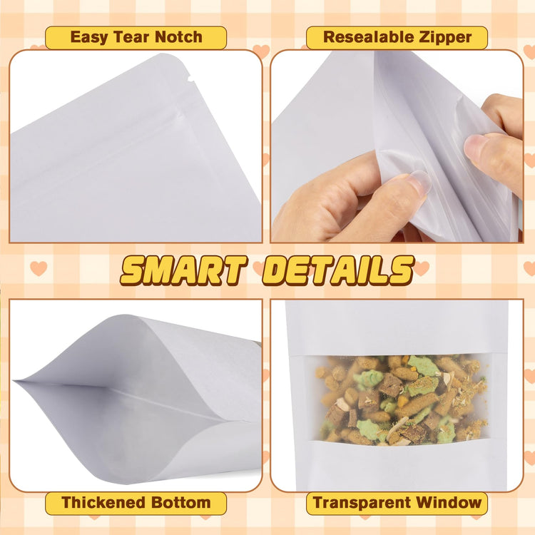 50 Pack Resealable Treat Bags