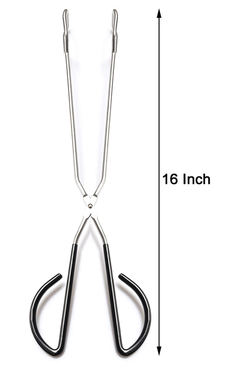 2Pcs 16 Inch Extra Long Stainless Steel Kitchen Scissor Tongs