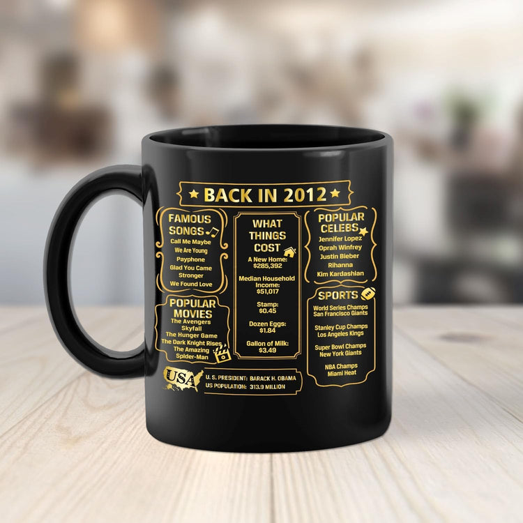 QUPT 13th Birthday Gifts for Girls Boys, 13th Birthday Gifts for Him, 2012 Birthday Gifts for Girls Boys, 13 Years Old Gifts, 2012 Birthday Gifts for Her Him, 13th Birthday Presents Coffee Mug