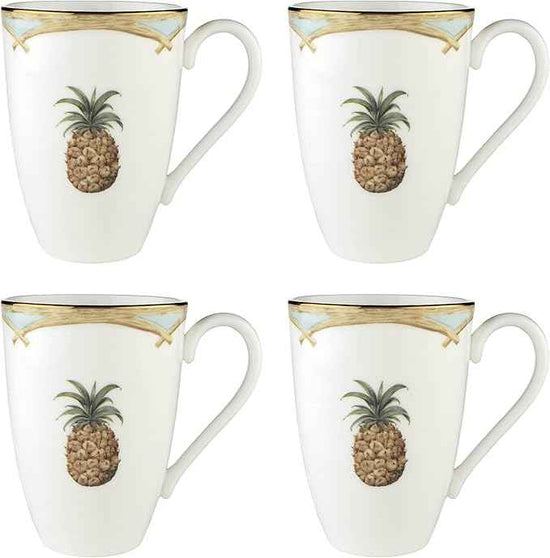 Lenox 897299 British Colonial Bamboo Mugs, Set of 4