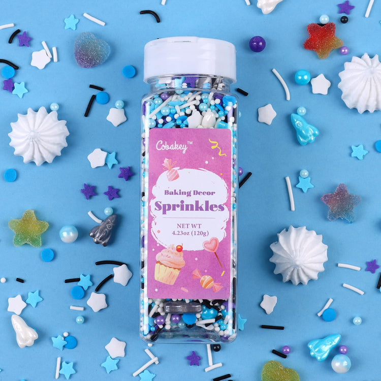 Galaxy Star Sprinkles for Cake Decorating 4.23ounce (4.23 Ounce)