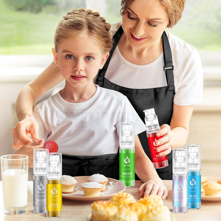 Green Edible Glitter Spray