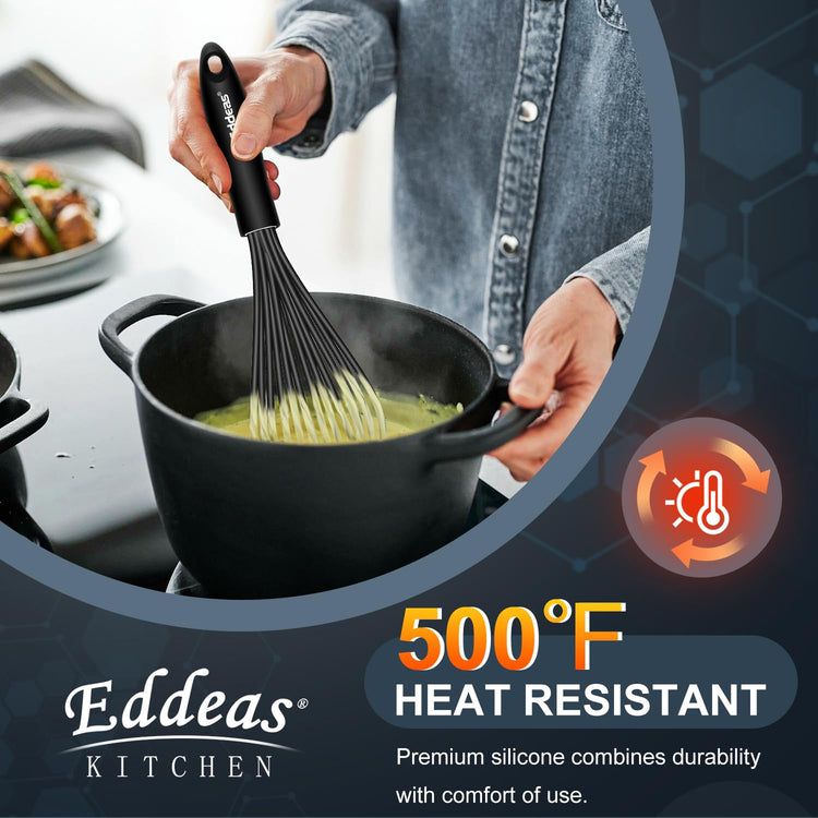 Whisks For Cooking Up To 500°F Silicone Whisk tool Non (3 Count)