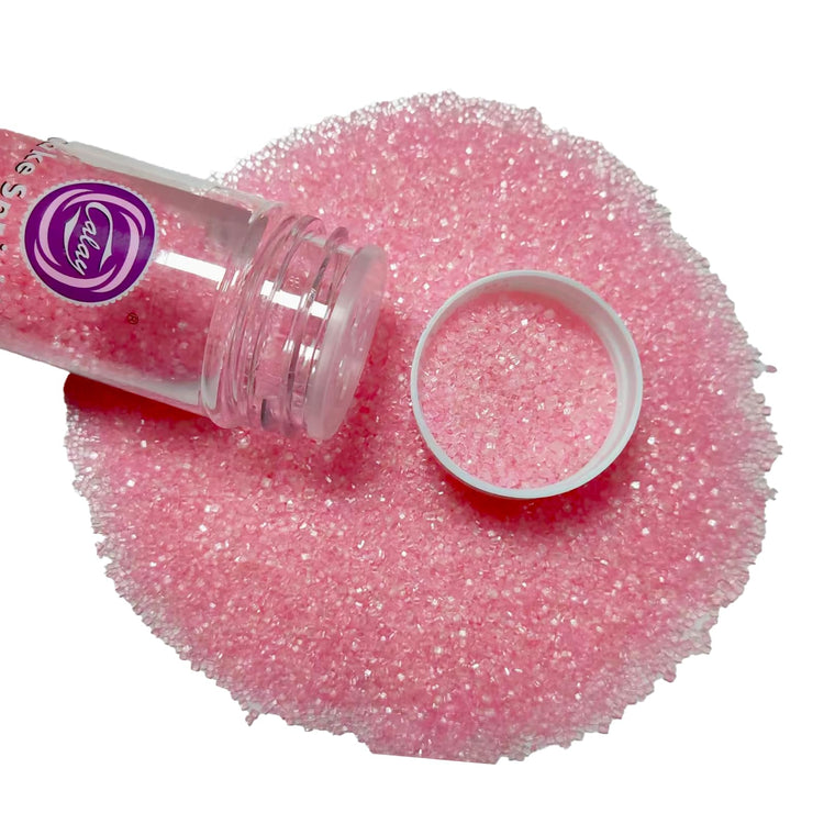 Light Pink Sanding Sugar for Baking Edible Sparkling Coarse Sugar Crystals Sprinkles for Baking Topping Cake Cookie Cupcake Topper Ice Cream Decoration Supplies 3.2 OZ (3.2 Ounce)