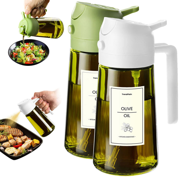 16oz Olive Oil Dispenser for Kitchen (2 Count)