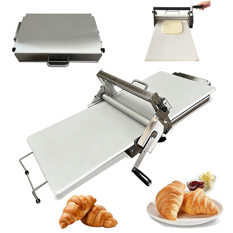 Manual Croissant and Puff Pastry Sheeter Professional Puff Pastry Machine for Bakery and Pastry