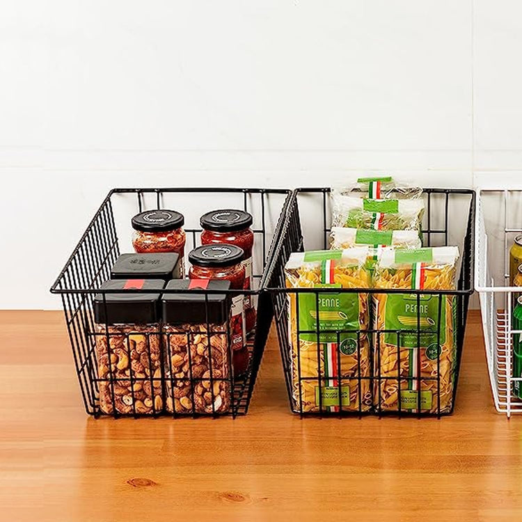 Wire Storage Baskets (6 Count)