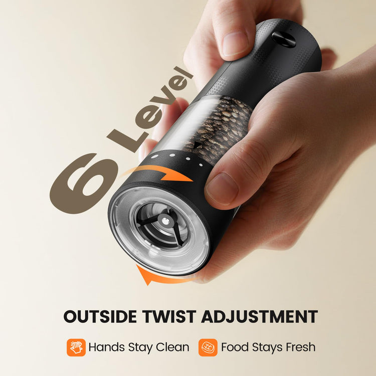 Electric Salt and Pepper Grinder Set