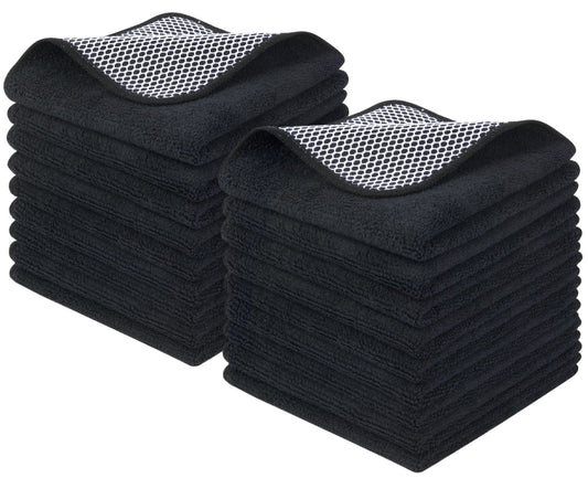 Dish Cloths for Washing Dishes with Scrub Side (18 Count)