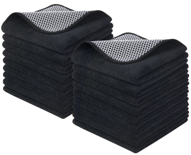 Dish Cloths for Washing Dishes with Scrub Side (18 Count)